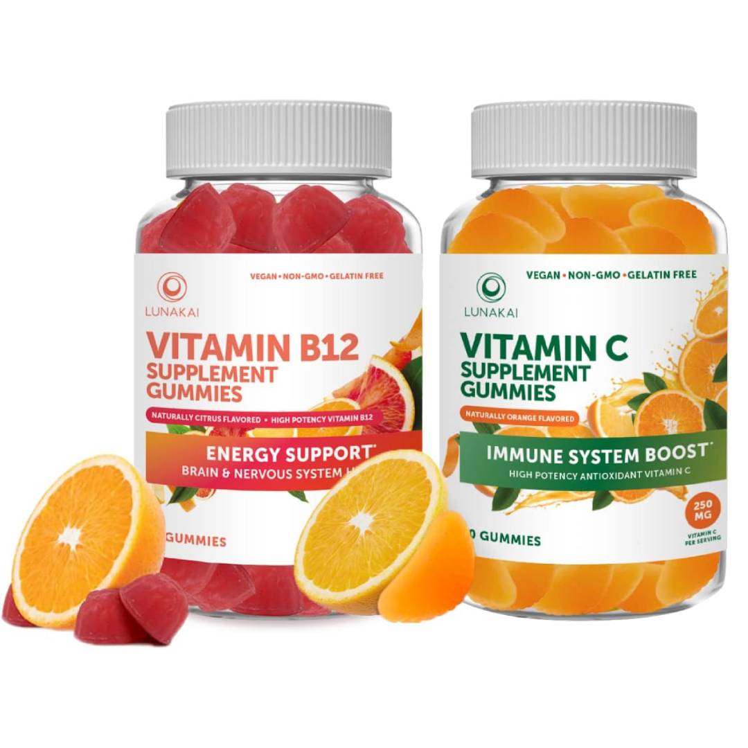 комплекс витамин 12 витамин d3 lunakai 60 таблеток 60 таблеток Комплекс Витамин 12 + Витамин С Lunakai, 60 таблеток + 60 таблеток