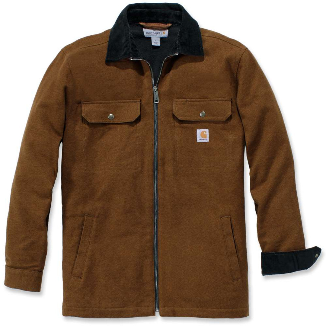 

Рубашка Carhartt Rain Defender Pawnee Zip, коричневый