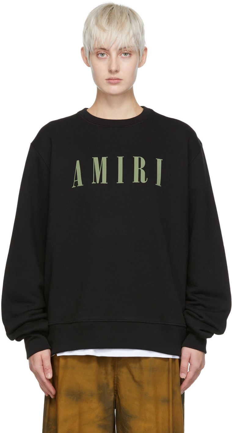 

Черный хлопковый свитшот AMIRI