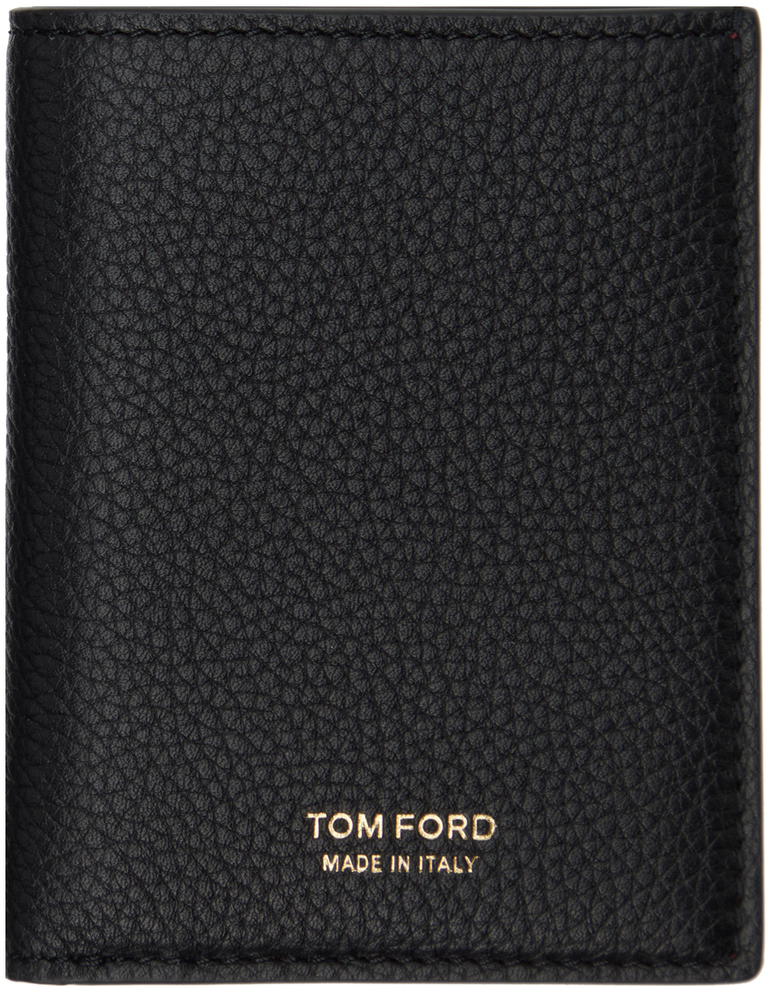 

Черно-красная складная визитница TOM FORD