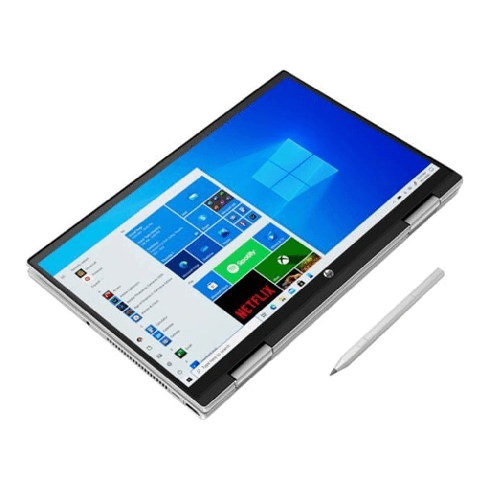 Ноутбук HP Pavilion x360 14t-dy000 14" HD 16ГБ/512ГБ, серебряный, английская клавиатура - фото