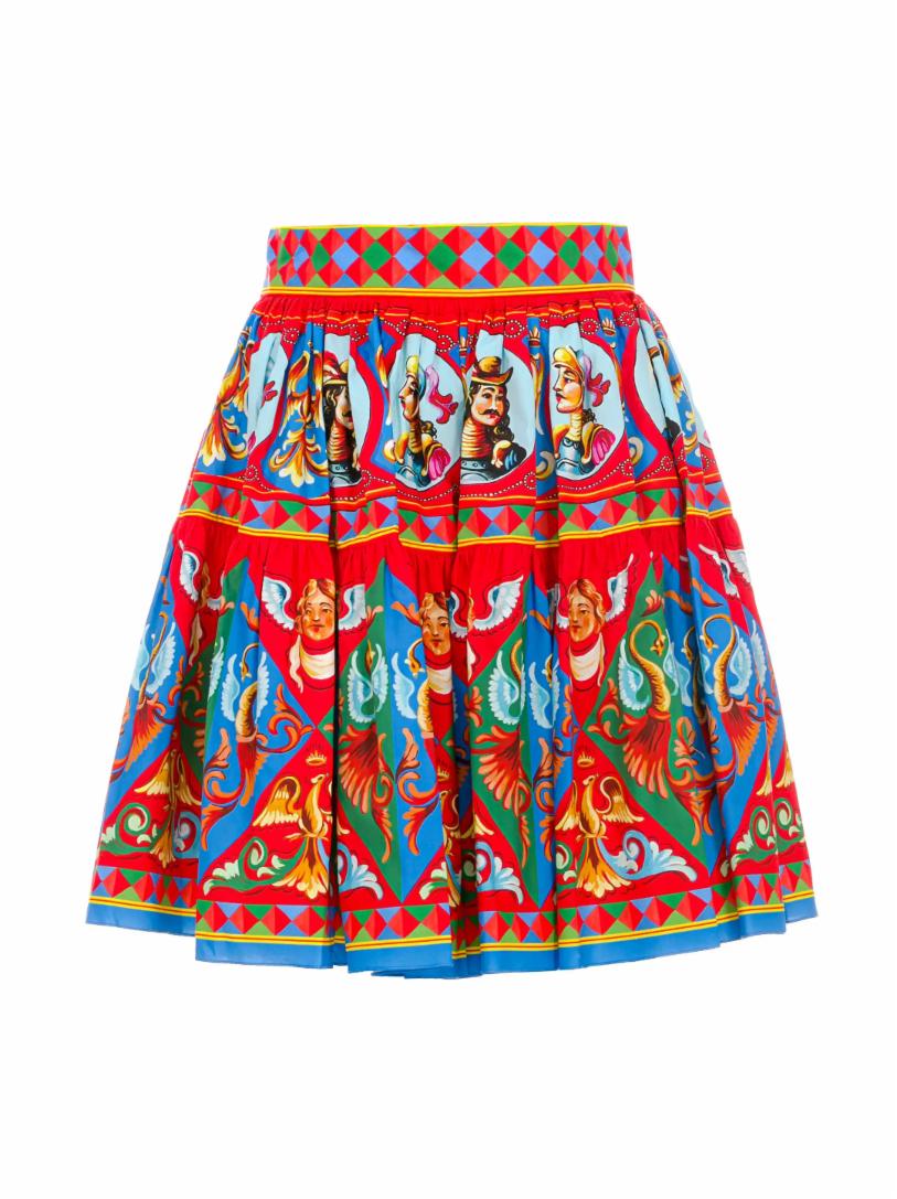 Хлопковая мини-юбка Carretto Dolce&Gabbana
