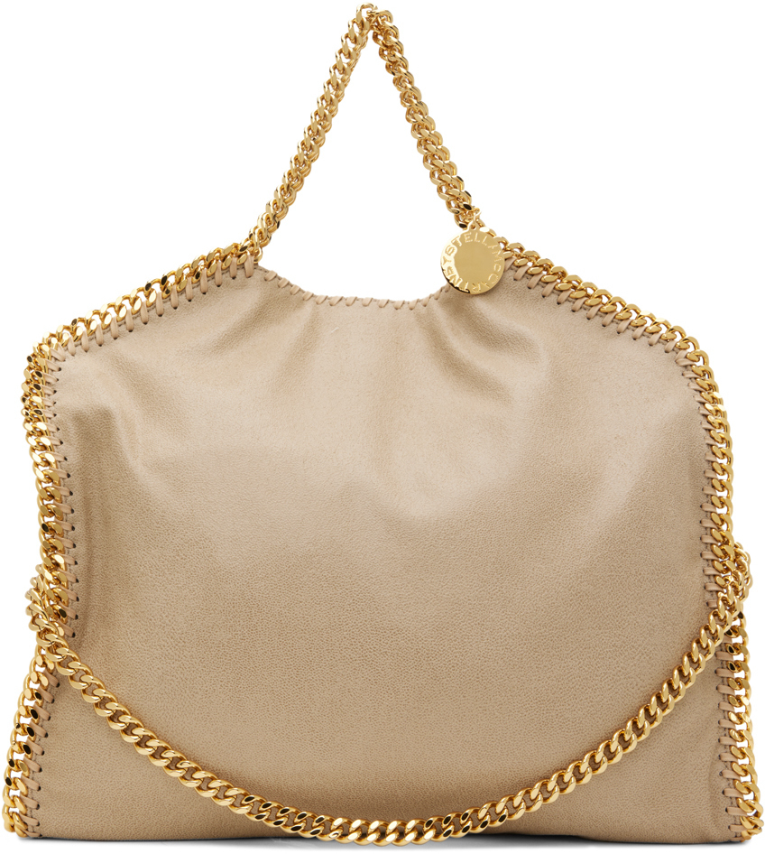 

Серо-коричневая объемная сумка Falabella с тремя цепочками Stella McCartney, Коричневый