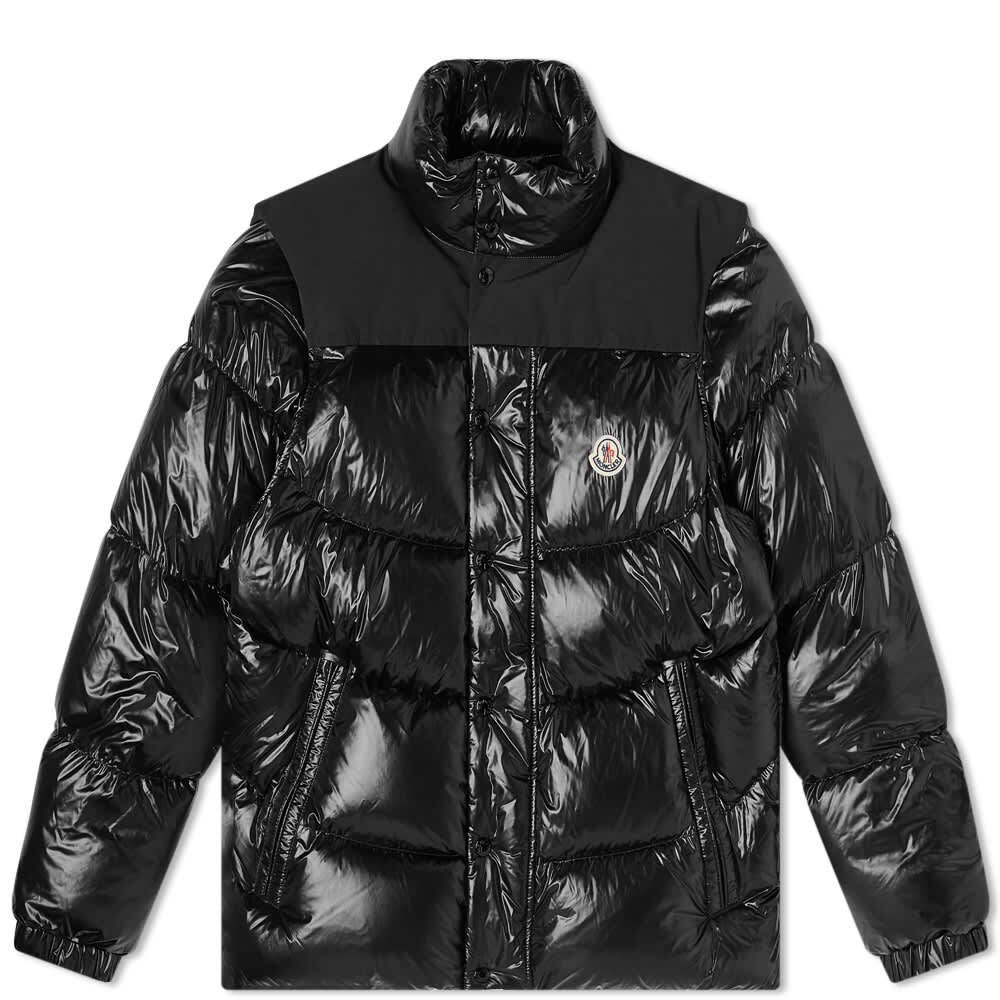 

Пуховик Leschaux со съемными рукавами Moncler, Серый