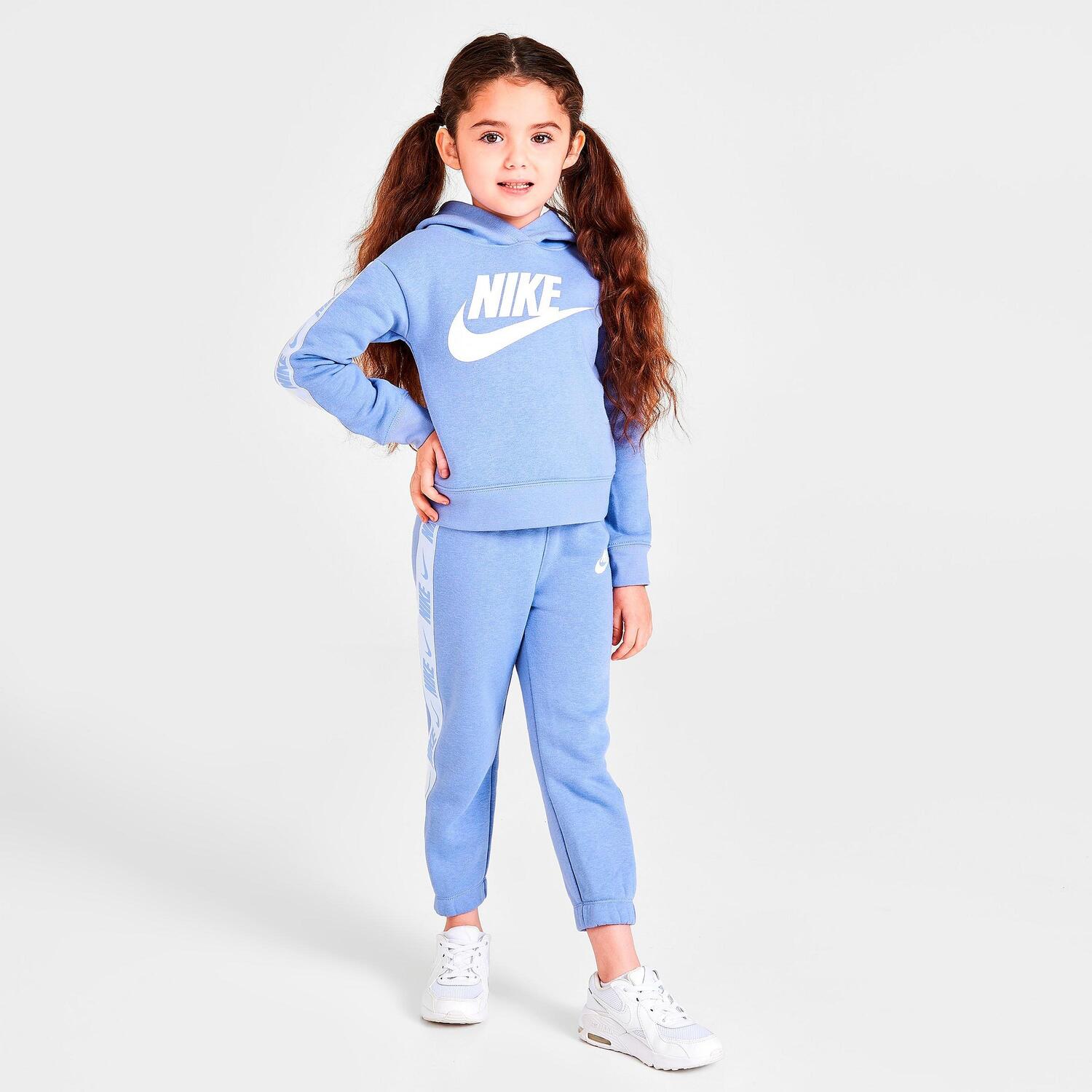 

Комплект из флисовой худи и штанов-джоггеров Nike HBR Futura для девочек Little Kids, фиолетовый