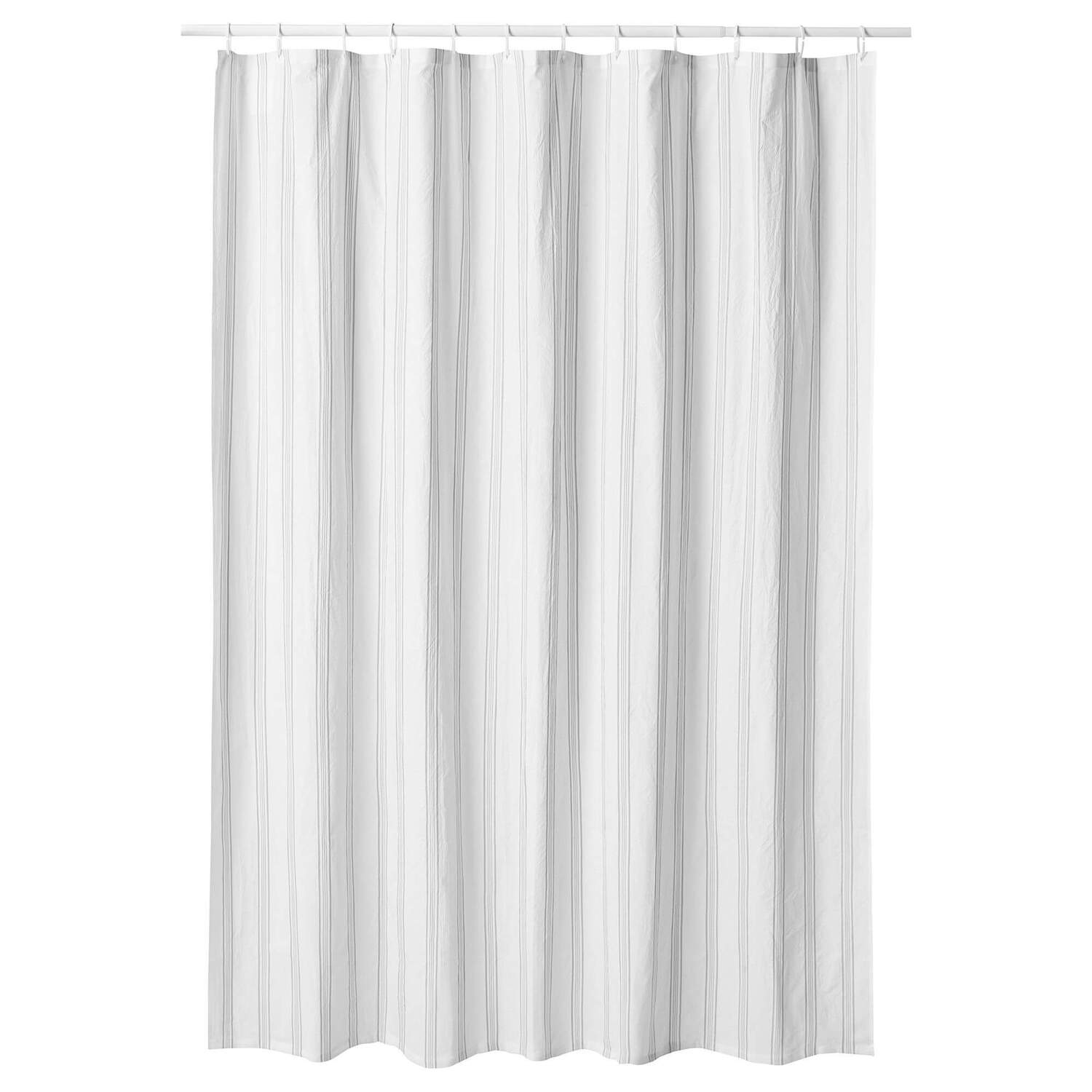 

Занавеска для душа IKEA Svartstarr 180x200 см, белый/серый