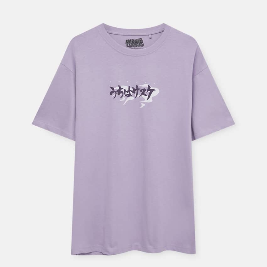 

Футболка Pull&Bear Sasuke Uchiha, фиолетовый