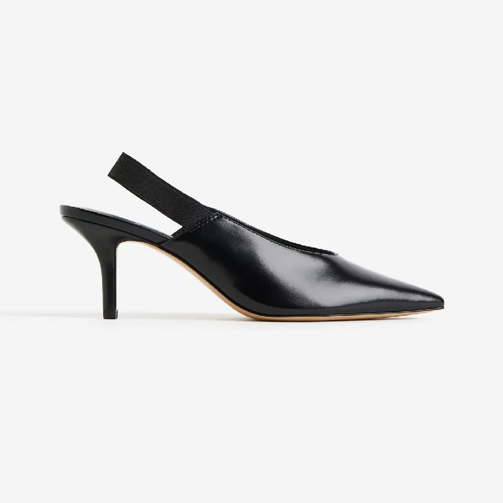 

Туфли H&M Pointed Slingback, черный