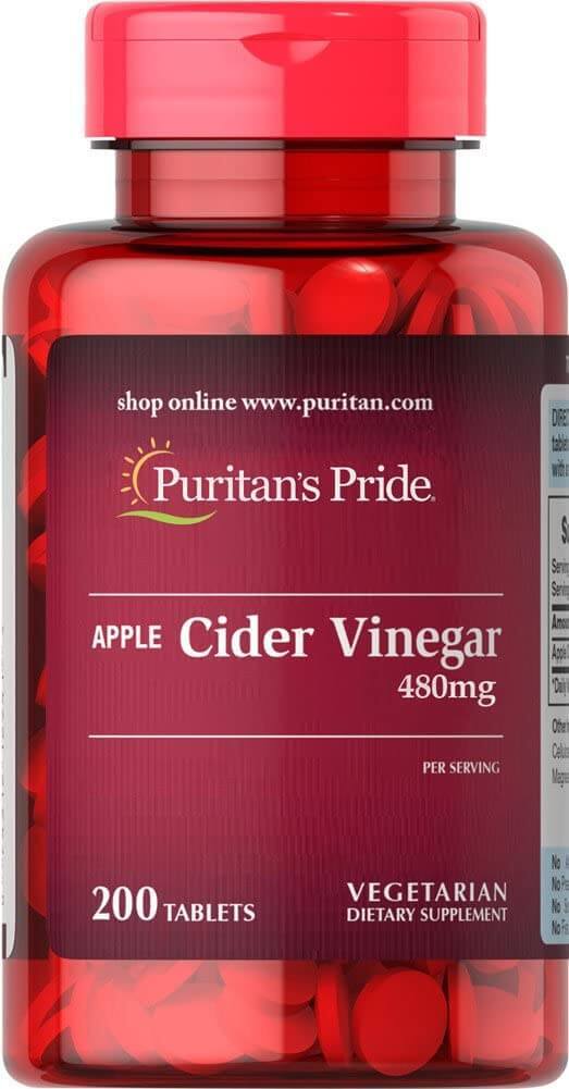 

Пищевая добавка Puritan's Pride яблочный уксус, 200 таблеток