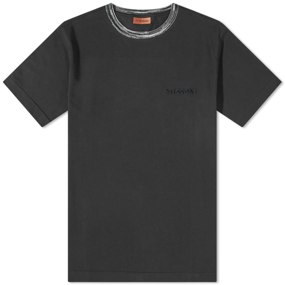 

Футболка Missoni Space Dyed Collar Tee, Серый
