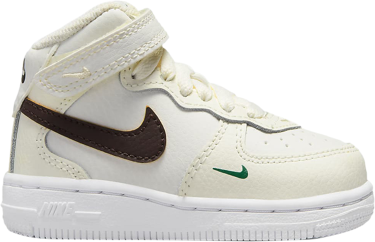 Кроссовки Nike Air Force 1 Mid SE TD '40th Anniversary - Sail Brown Basalt', кремовый - фото