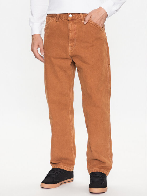 Тканевые брюки свободного кроя Levi's, коричневый