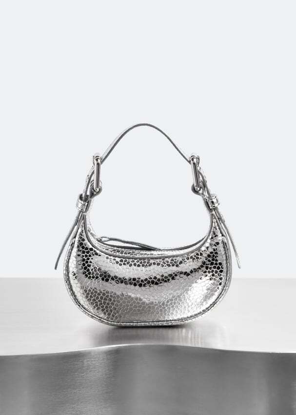 

Сумка BY FAR x Level Shoes Mini Soho bag, серебряный