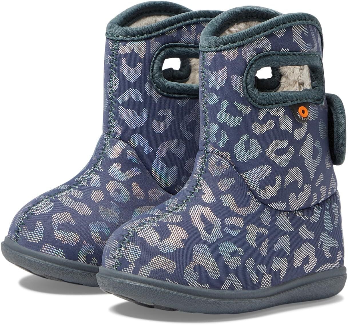 

Ботинки Bogs Kids Baby Bogs II Metallic Leopard, цвет Misty Gray