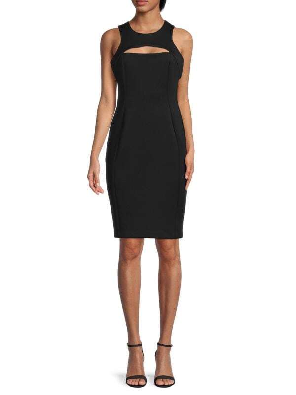 

Облегающее платье с вырезами Calvin Klein Black
