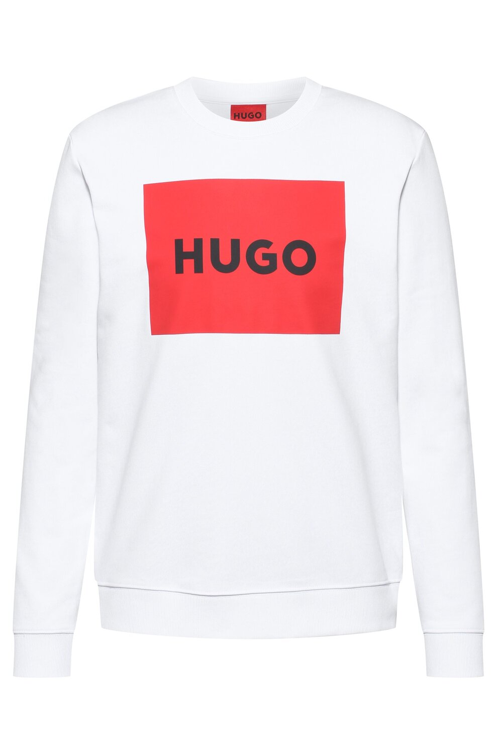 

Свитер Hugo Cotton-terry With Red Logo Print, белый