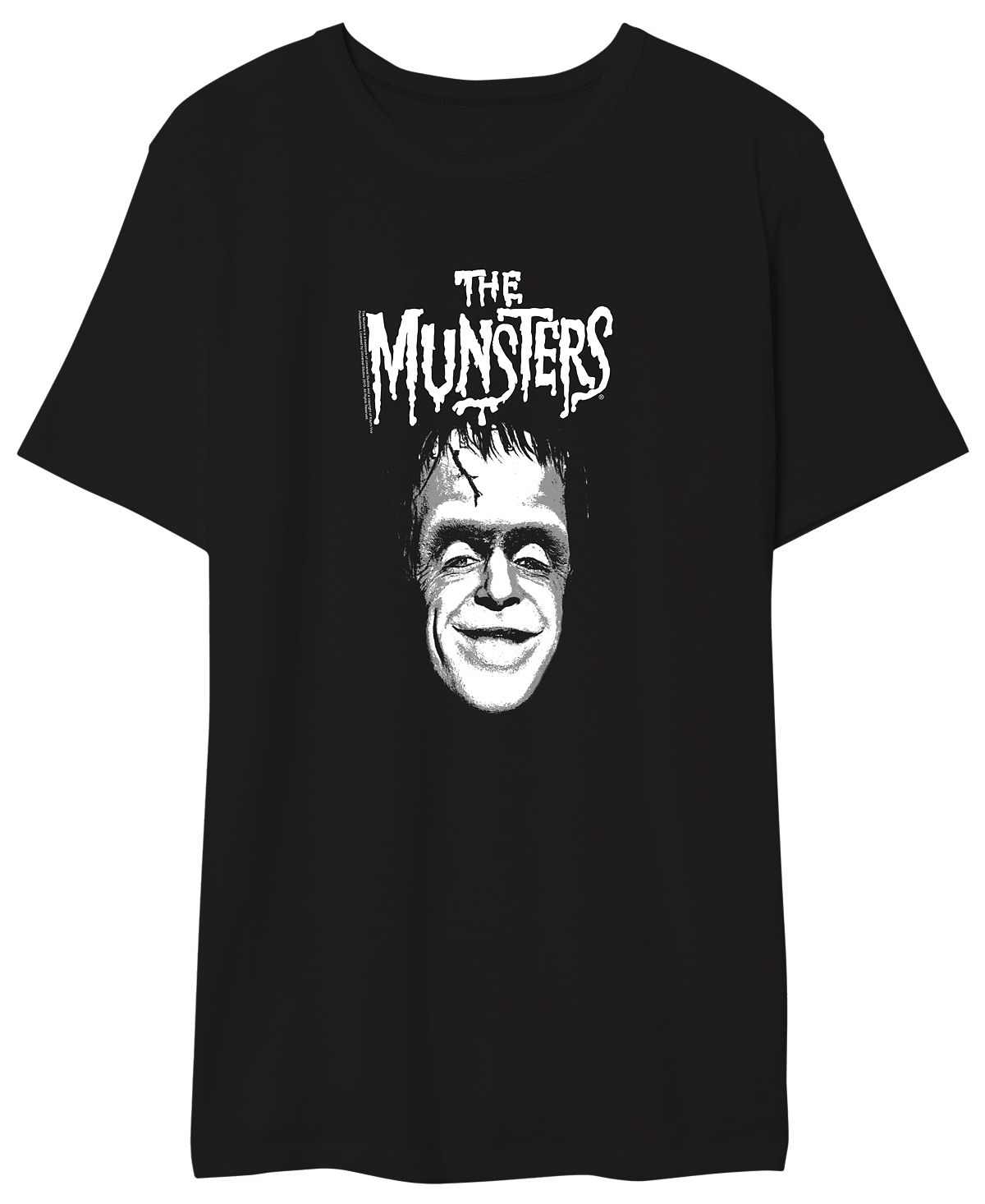 Мужская футболка с рисунком the munsters AIRWAVES, черный мужская хлопковая футболка с принтом the cure с коротким рукавом