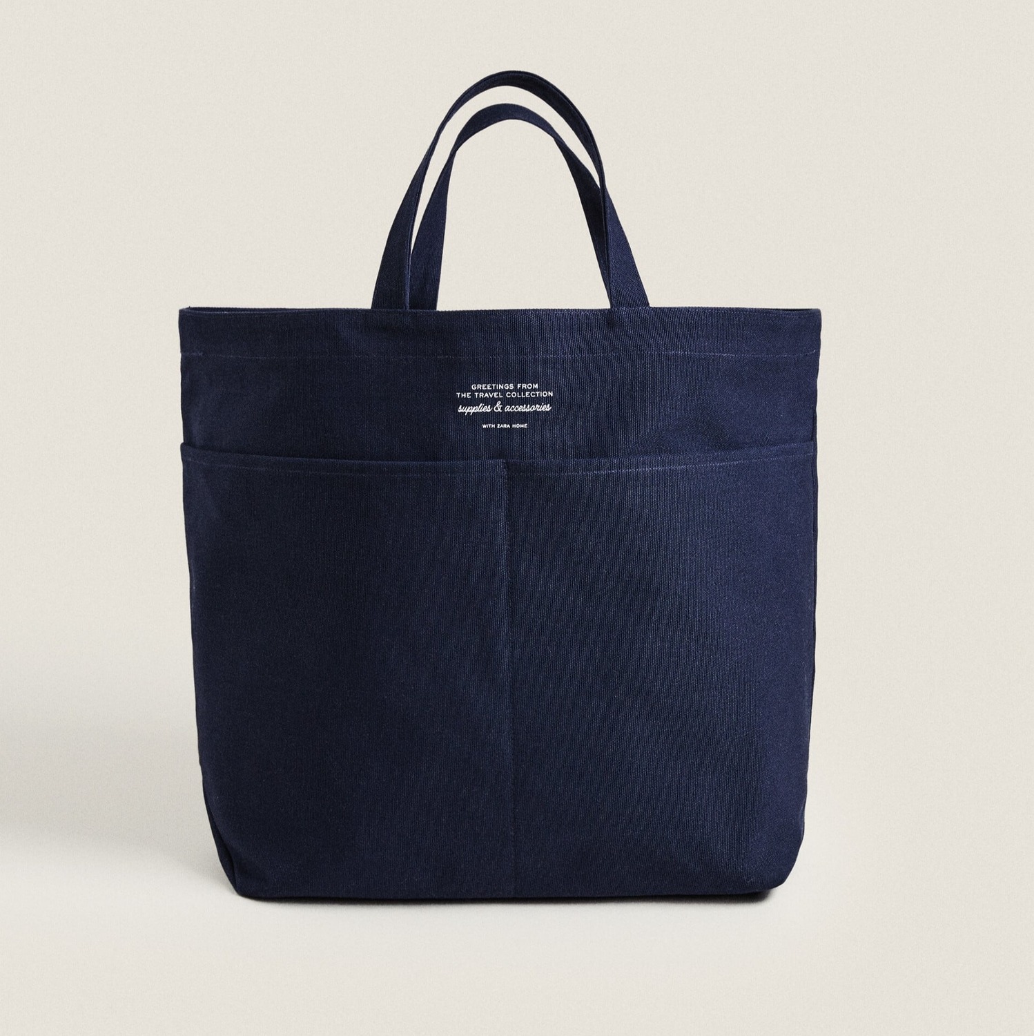 

Сумка-тоут Zara Home Tote Bag x Saint Lazare, синий