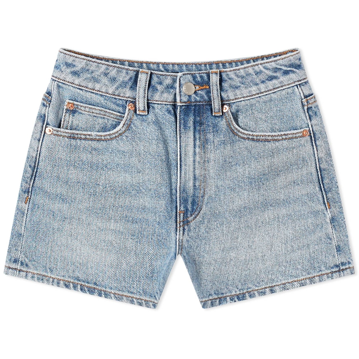 Шорты Alexander Wang Shorty High Rise Denim, голубой брюки alexander wang свободный силуэт карманы размер 4 зеленый