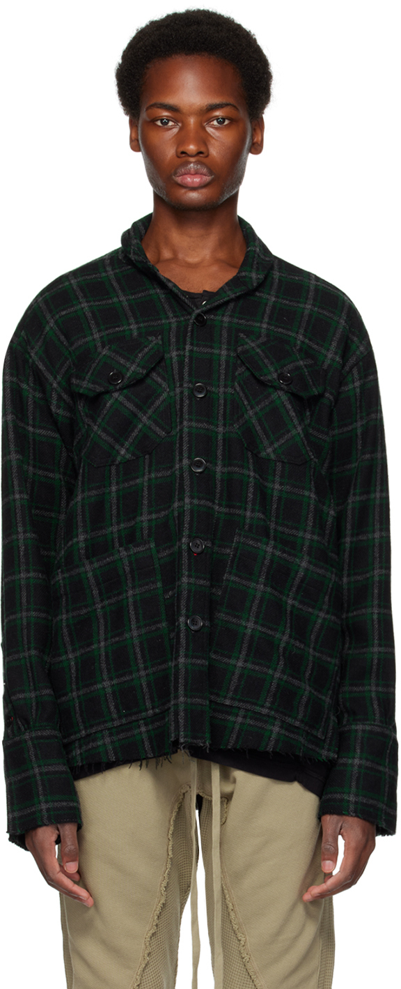 

Зеленая рубашка в шотландскую клетку Greg Lauren