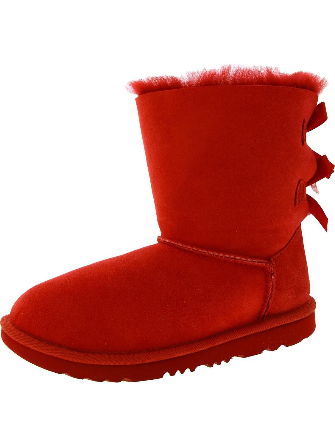 

Зимние сапоги Bailey Bow II на меховой подкладке для девочек UGG, цвет Samba Red