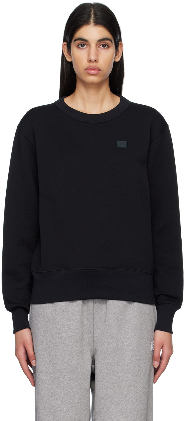 

Черная толстовка с нашивками Acne Studios, Черный