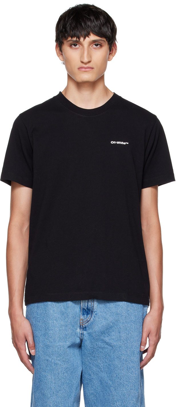 

Черная футболка Wave Diag Off-White