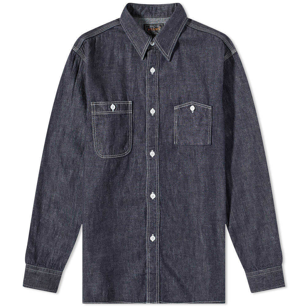 

Рубашка Beams Plus Denim Work Shirt
