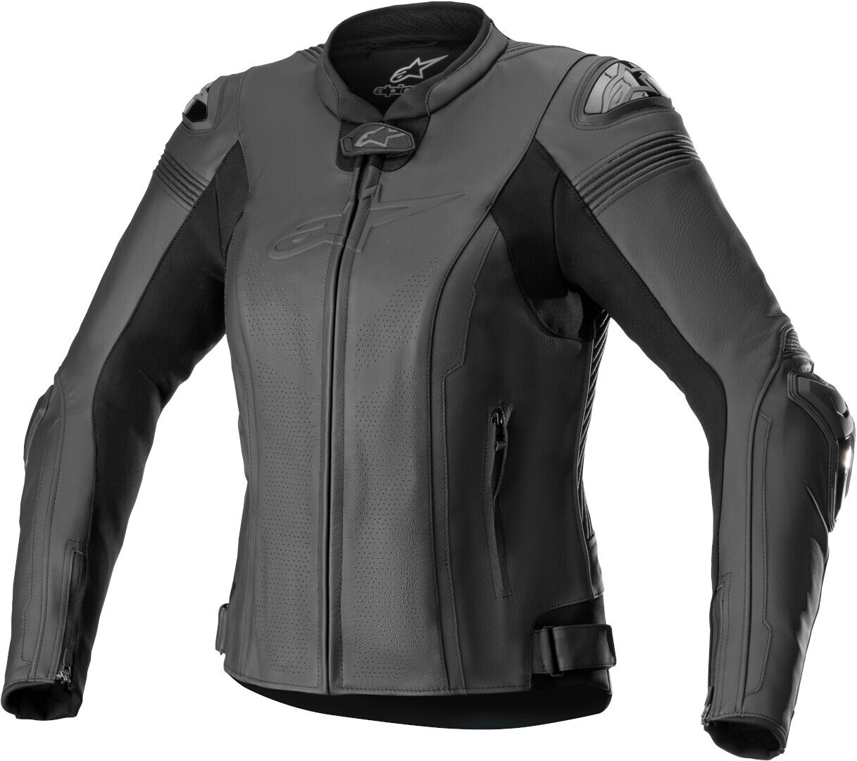 

Alpinestars Stella Missile V2 Мотоцикл Дамы Кожаная куртка, черный/черный