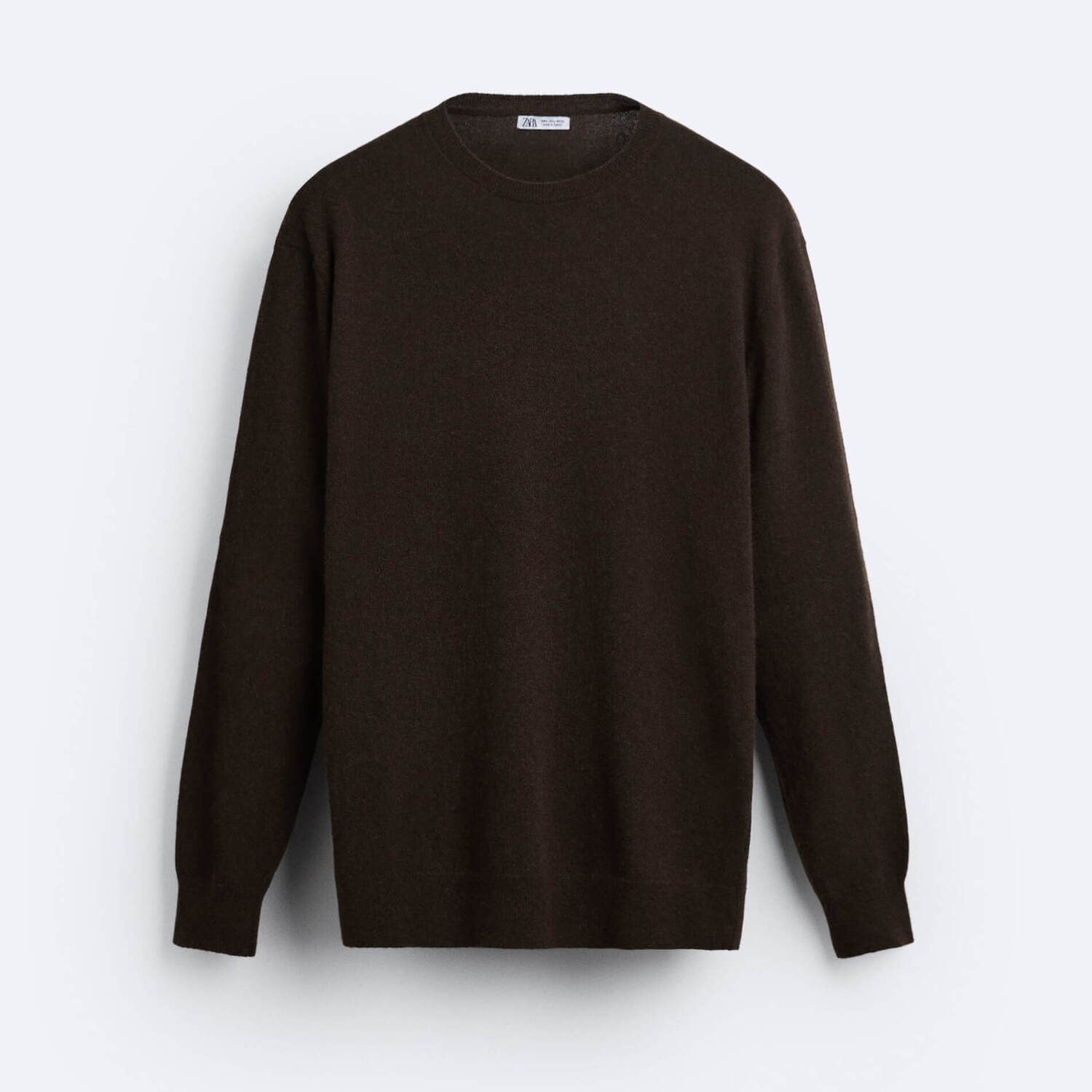 

Джемпер Zara Round Neck, коричневый