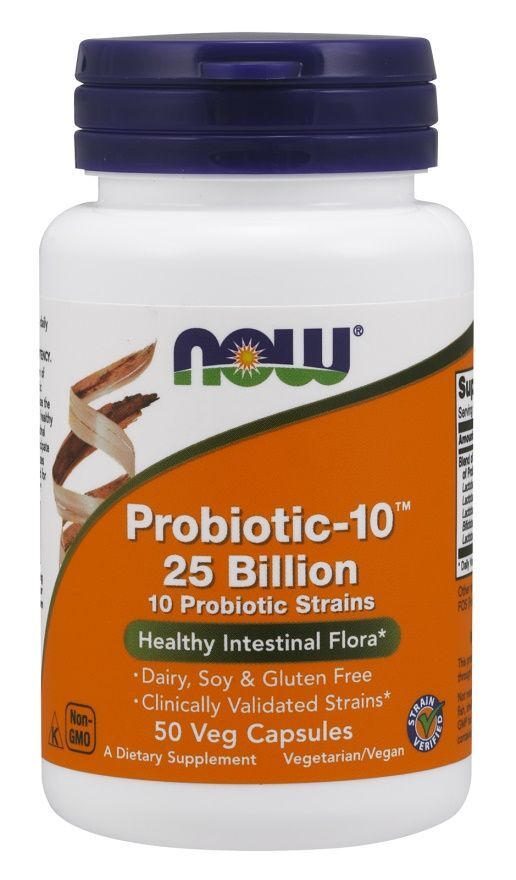 

Now Foods Probiotic-10 25 Bilion пробиотические капсулы, 50 шт.