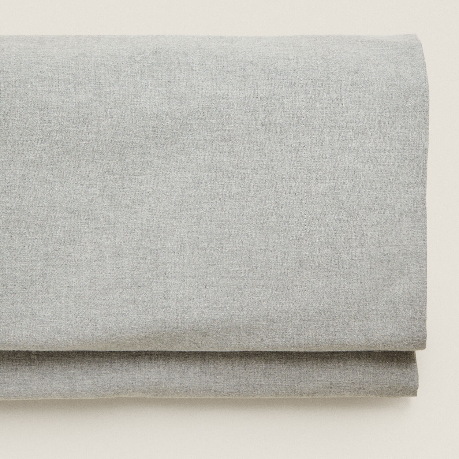 наволочка zara home check flannel серый Простыня Zara Home Grey Flannel Flat Sheet, серый