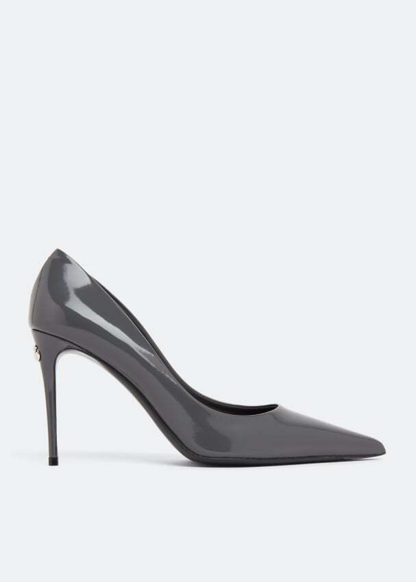 

Туфли DOLCE&GABBANA Kim polished calfskin pumps, серый