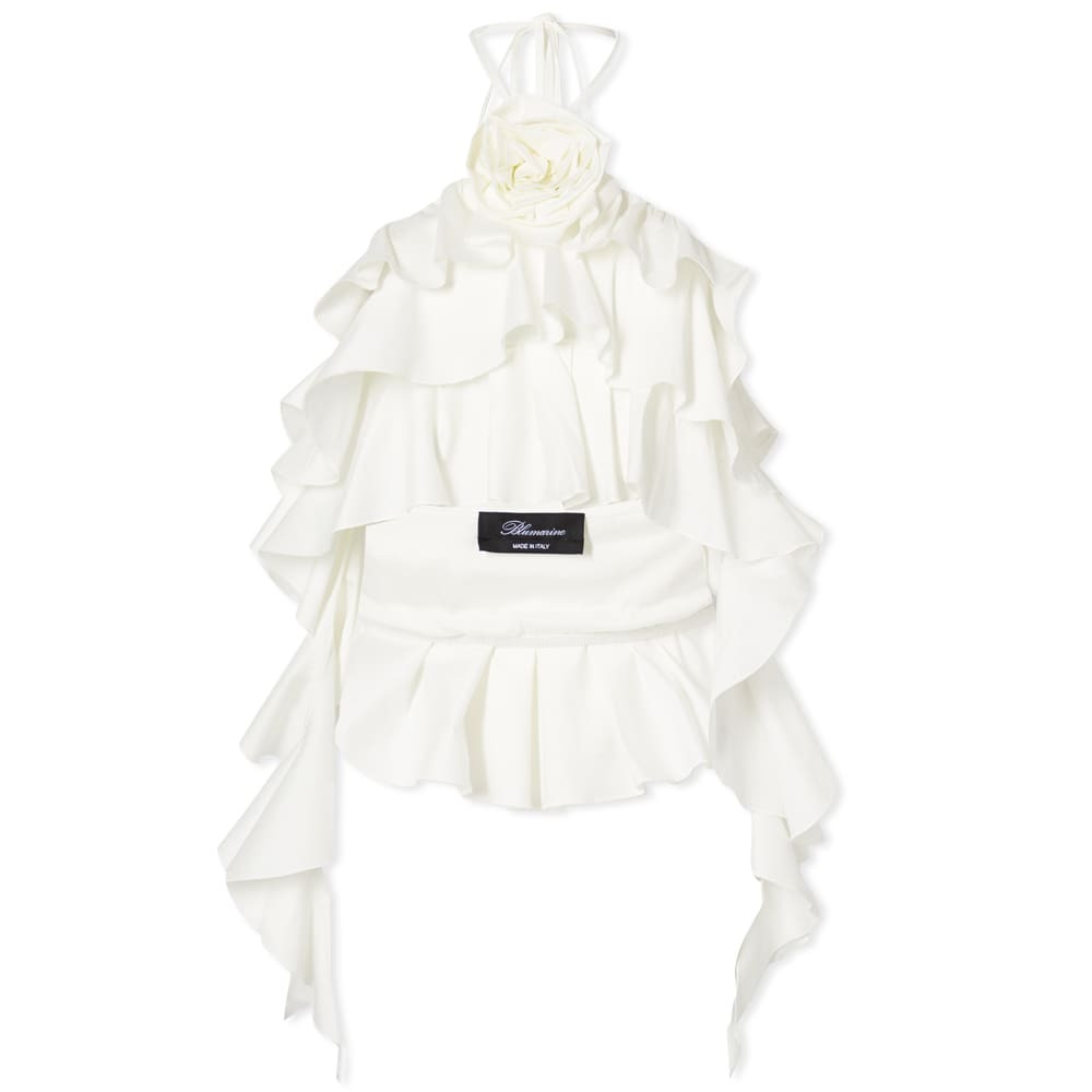 

Футболка Blumarine Ruffle Rose Top