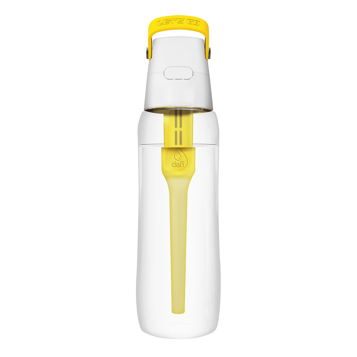 Бутылка с угольным фильтром Dafi Solid 700 мл, желтый фото