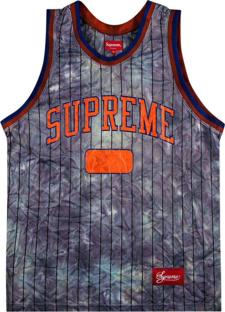 Футболка Supreme Dyed Basketball Jersey 'Royal', синий