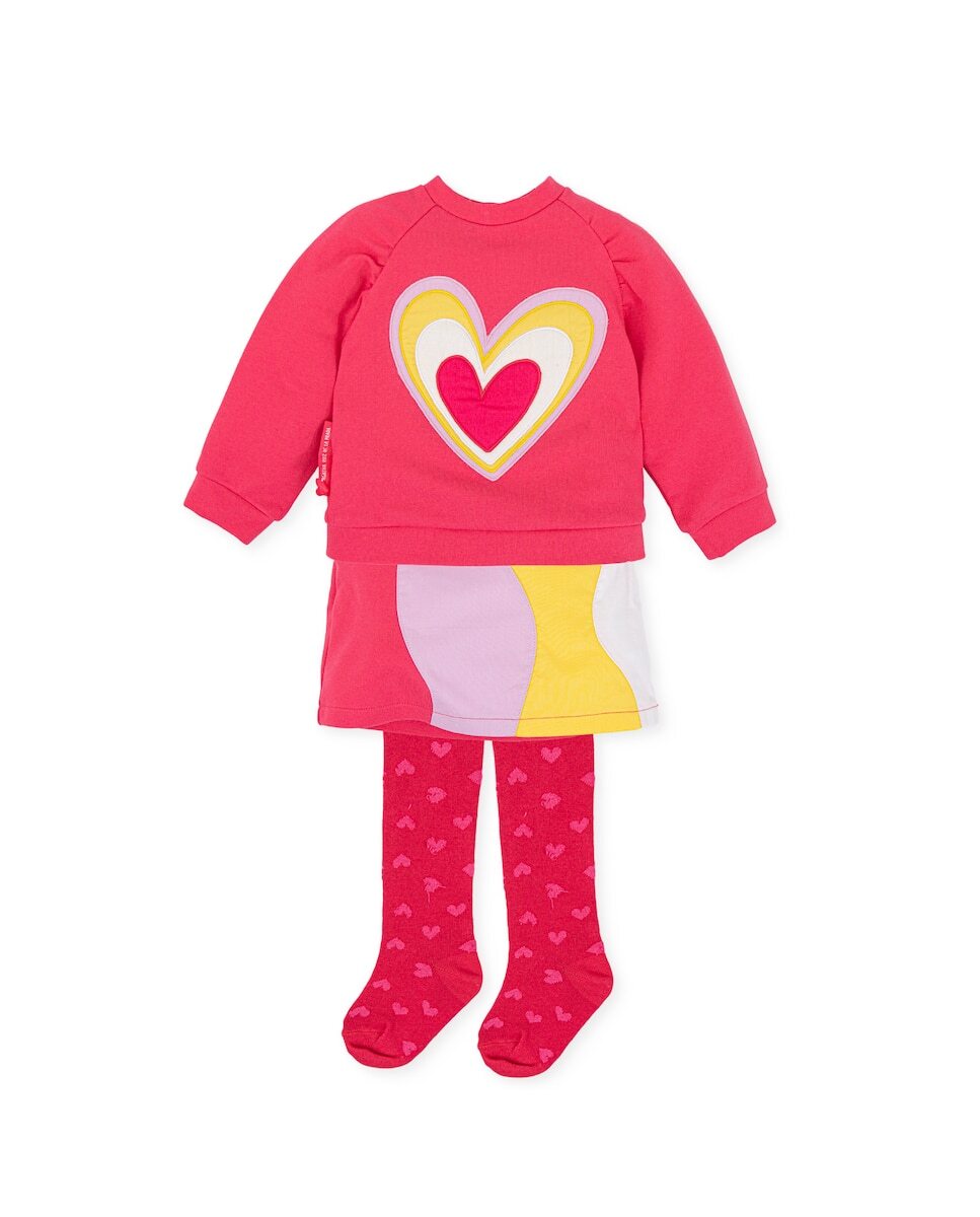 

Коралловый комплект для девочки с тупой строчкой AGATHA RUIZ DE LA PRADA, коралловый