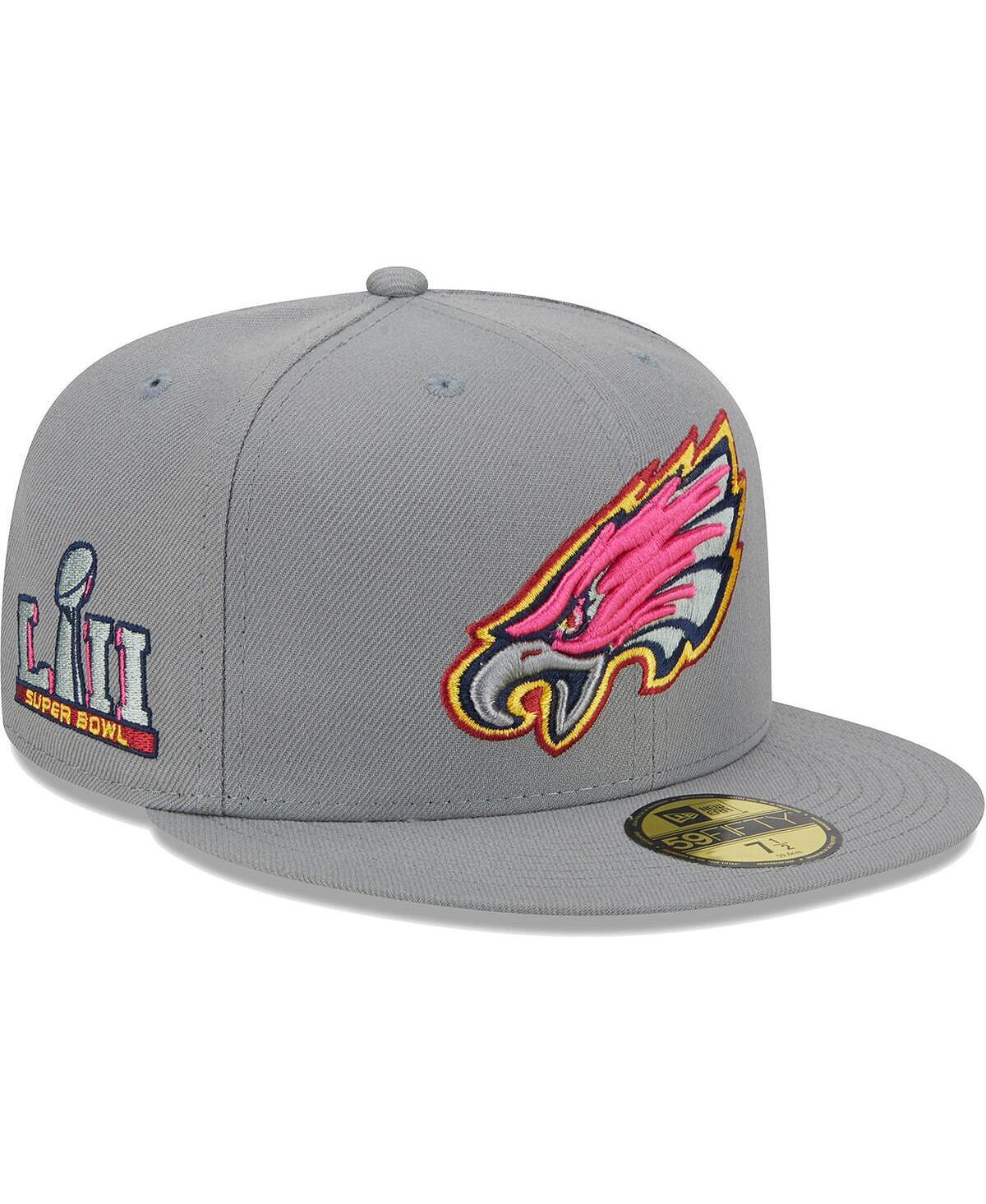 

Мужская серая приталенная шляпа Philadelphia Eagles Color Pack 59FIFTY New Era