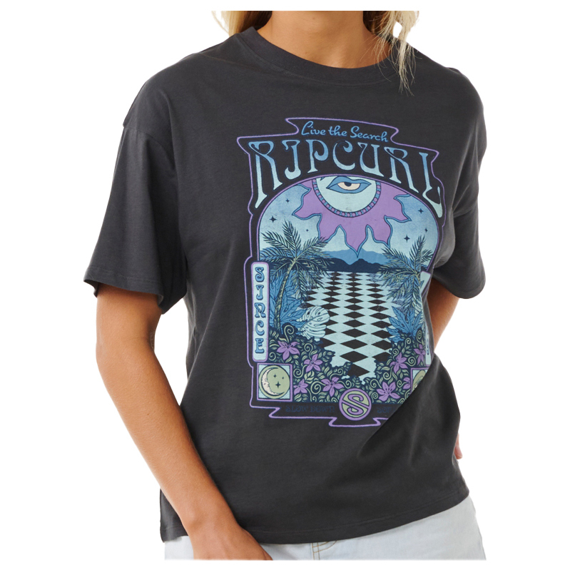 

Футболка Rip Curl Slow Down Heritage Tee, цвет Washed Black