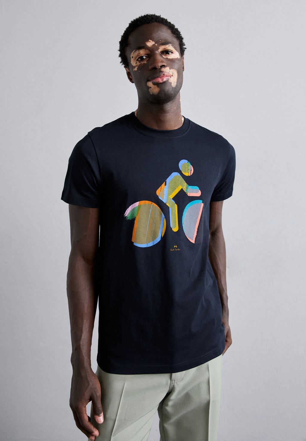 

Футболка с принтом MENS CYCLE PS Paul Smith, темно-синий