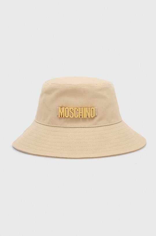 

Хлопчатобумажная шапка Moschino, бежевый