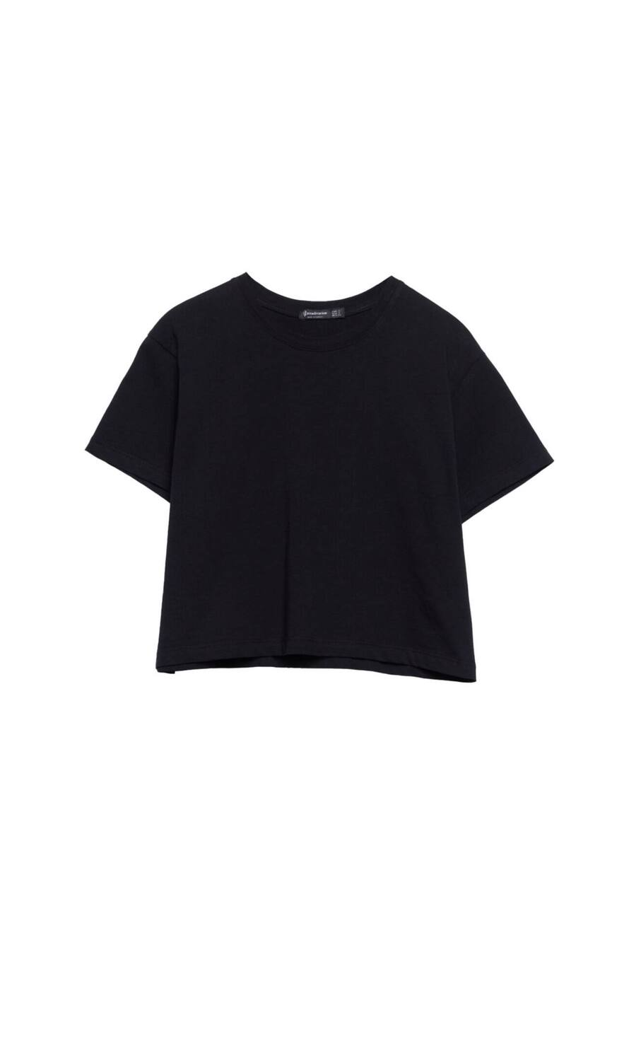 

Базовый укороченный топ с короткими рукавами Stradivarius