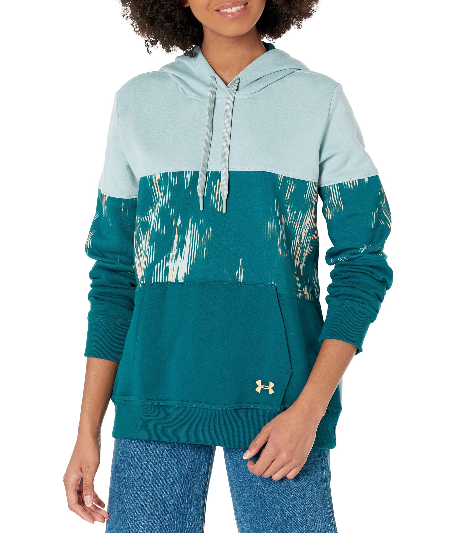 Худи Under Armour, Rival Fleece Blocked Hoodie