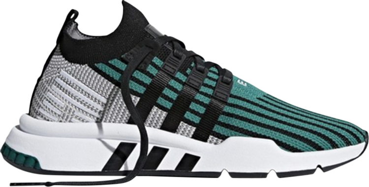 Кроссовки Adidas EQT Support Mid ADV Primeknit 'Black Sub Green', черный кроссовки adidas originals eqt support adv core black sub green