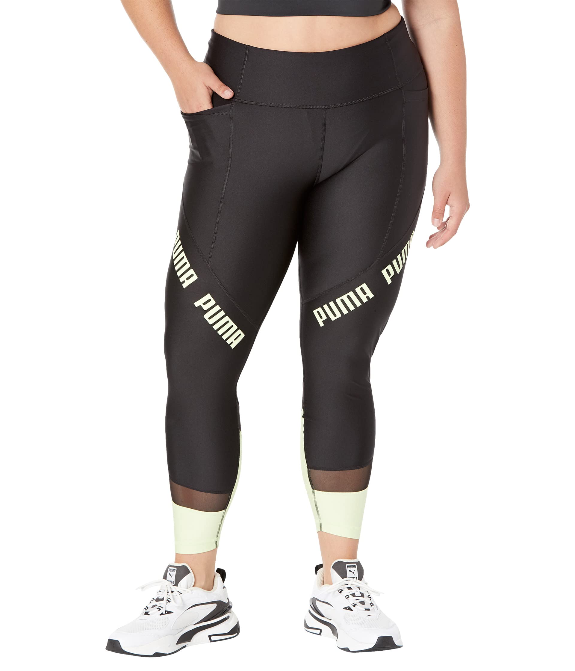 Тайтсы PUMA, Plus Size Train Logo Eversculpt High-Waist 7/8 Tights