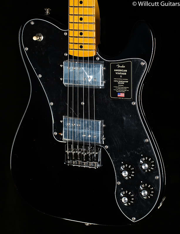 цена Fender American Vintage II 1975 Telecaster Deluxe Black (639) Fender American II Telecaster Deluxe Black (639)