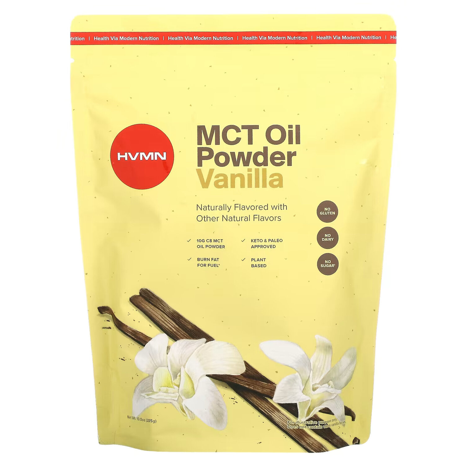 

HVMN, MCT Oil Powder, ваниль, 285 г (10 унций)