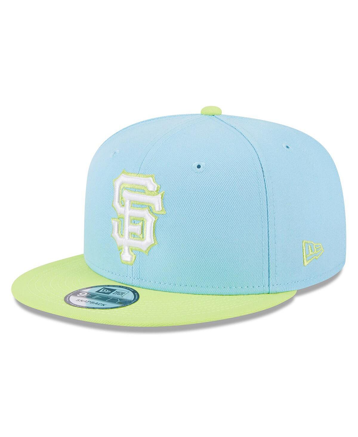 Мужская голубая, неоново-зеленая кепка San Francisco Giants Spring Basic двухцветная кепка Snapback 9FIFTY New Era