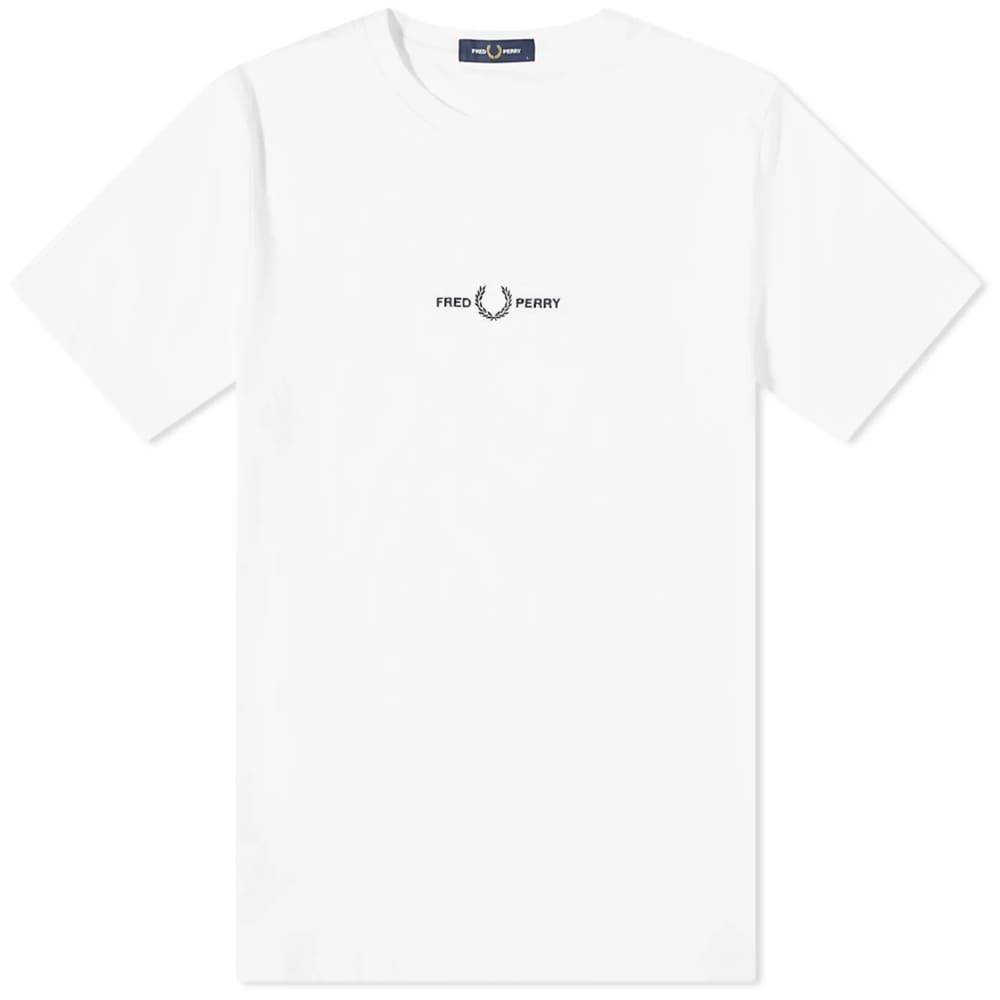 

Футболка Fred Perry Embroidered Tee, Белый