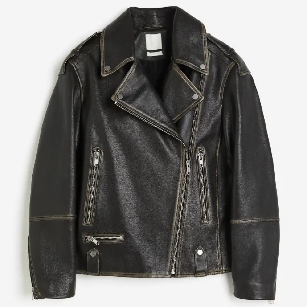 

Куртка H&M Leather Biker, черный